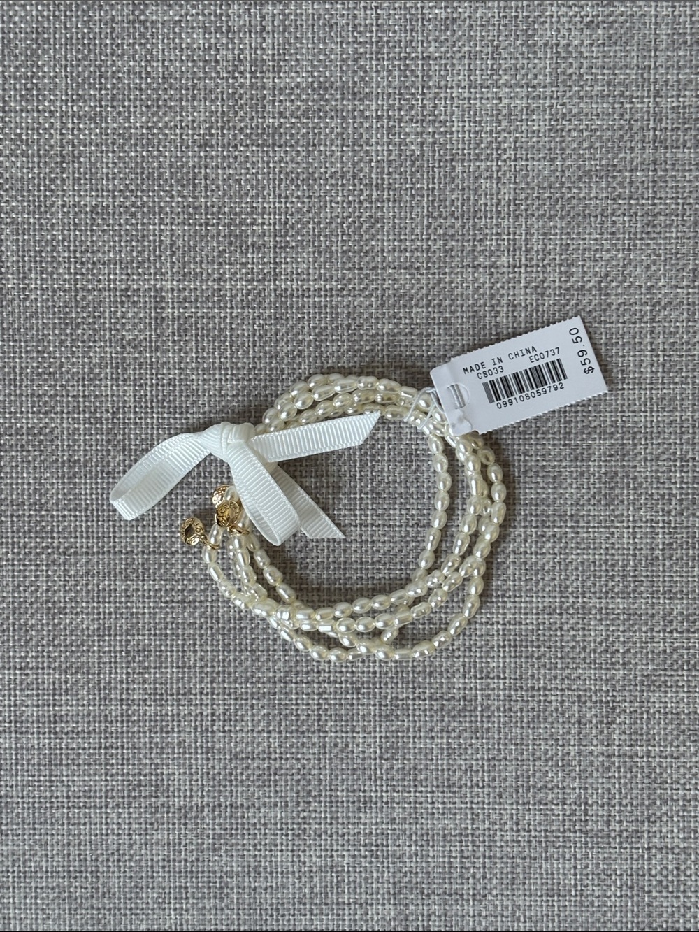 JCREW pearl beaded stretch bracelets pack-of-four - Picture 2 of 4